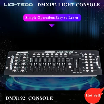 1-40шт DMX512-192 Канала Светлинен контролер за управление на Конзолата за осветяване на сцена, партита, DJ-дискотеки, Обзавеждане за оператора, Прожектори