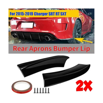 1 Чифт Разветвителей за Устни Задната Броня на Автомобила Dodge Charger SRT RT SXT 2015 + Крилца Странични Престилки Делото Дифузор Протектор B