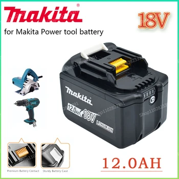 100% оригинална Акумулаторна Батерия За електрически инструменти Makita 18V 12.0 Ah С led литиево-йонна батерия Заместител на LXT BL1860B BL1860 BL1850