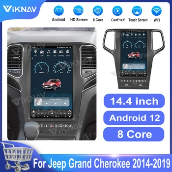 14,4-Инчов Радиото в автомобила на Android За Jeep Grand Cherokee 2014-2019 мултимедиен плейър GPS Навигация, Wifi carplay Главното устройство
