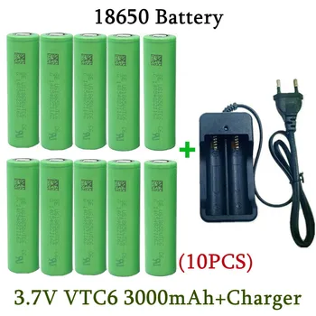 18650 Батерия 2023NewBestselling VTC6 Li-ion 3,7 3000 mah + Зарядно устройство Акумулаторна Батерия, Подходяща За Отвертка