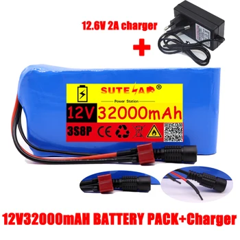 18650 литиева батерия, 12v3200mah 3s8p + такса за защита на BMS + зарядно устройство 12.6v2a + безплатна доставка