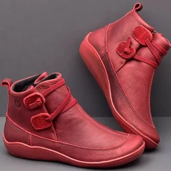 2023 Нови зимни дамски зимни обувки от изкуствена овча кожа, за жени, модни нескользящая водоустойчива топло обувки от изкуствен велур