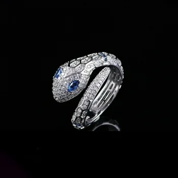 2023 Ново Японска Гурме Прост Отворен пръстен във формата на змия, Елегантен Модерен Сладко Романтично пръстен, Дамски бижута
