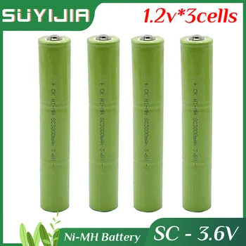 3,6 В 3 Клетки 3000 mah SC Сменяеми Ni-MH Батерия за Самостоятелно инсталиране Электродрели, Винтоверти, електрически инструменти със Заваръчни первази