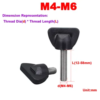 304 Неръждаема стомана 25 # Гумена корона с веерообразной дълга дръжка, завийте M4M5M6