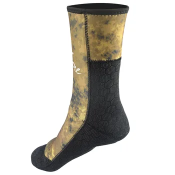 5/7 мм Камуфляжные чорапи за подводен риболов, гмуркане, сърфиране, нескользящие и устойчиви на надраскване плажни чорапи