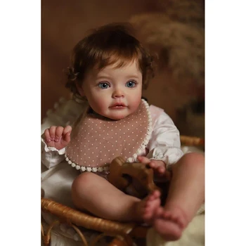 60 см Возрожденный Реалистичен дете, Сладко малко момиче, Памучно Боди Принцеса Сю-Сю, Ръчно рисувани, вкоренени косата, подаръци, играчки