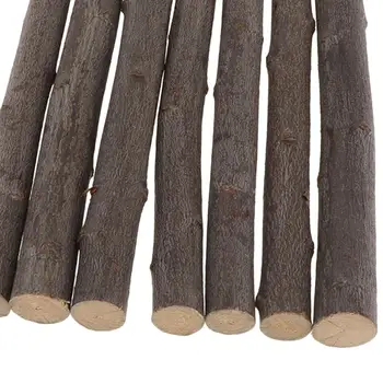 7шт Местата на Дървени пръчици Дървена Дървена пръчка Занаяти Модел домашна Градина DIY Кафяв