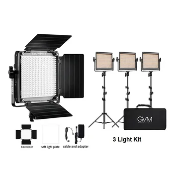 GVM 480LS Фотография в два цвята, led видеосвет, далечен светлина, мека светлина, Професионално студийно осветление, заполняющий светлина за директно излъчване