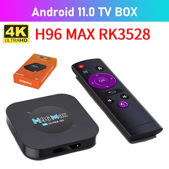 H96 MAX RK3528 Smart TV Box Android 11 1 GB 2 GB оперативна памет 4K Wifi Ultra HD мултимедиен плейър H96MAX TVBOX Android11 телеприставка 8 GB 16 GB ROM