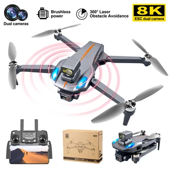 K911 MAX GPS Drone 8K, професионално предотвратяване на пречките, Двойна HD-камера, бесщеточный мотор, Квадрокоптер, разстояние 1200 М, детски играчки