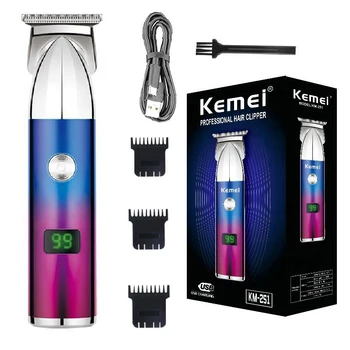 Kemei Безжична Машинка за подстригване за коса За Мъже, професионална Машина за рязане на Брада, Акумулаторна Машина за Подстригване на Мустаци, Електрическа Глава за Косене