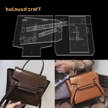 Lovedcraft-Производство модел кожена чанта с акрил шаблони за чанти през рамо с едно рамо, Чанти Kolega