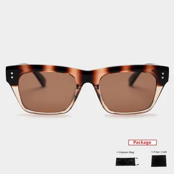 mimiyou TR90 Поляризирани Квадратни Слънчеви очила Висококачествени Дамски Слънчеви очила С Нитове Мъжки слънчеви Очила Унисекс Марка UV400 Нюанси Точки