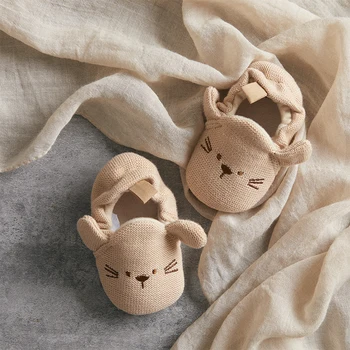Suefunskry/ Ежедневни обувки за бебета момчета и момичета, имат противоплъзгаща обувки за яслите върху плоска подметка с принтом, първите проходилка за 0-18 месеца