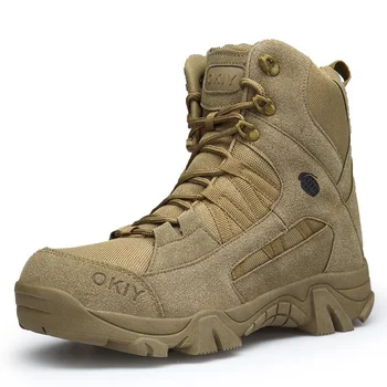 TRILEINO/Нови есенно-зимни Военни обувки, Улични мъжки туристически обувки, Мъжки обувки със Специално предназначение, Пуст тактически бойни Ботильоны, Мъжки Работни