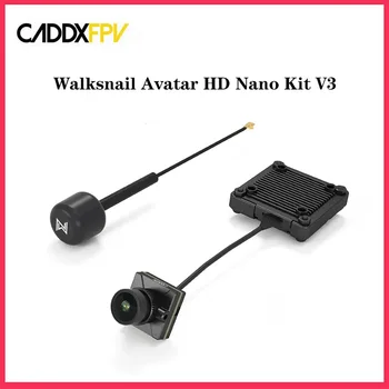 Walksnail Avatar HD Nano Kit V3 (с кабел с дължина 14 см) 1080P/60 кадъра в секунда, 4: 3, вграден сензор, 32G памет, 500 Mw