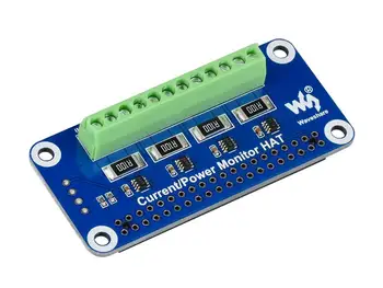 Waveshare 4-канален монитор за ток/напрежение/мощност за Raspberry Pi, интерфейс I2C/SMBus