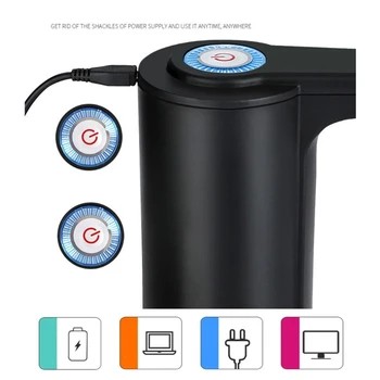 Автоматична помпа за питейна вода, преносими електрически диспенсер за вода, USB зареждане, помпа за бутилки с вода, за улици или за кухня