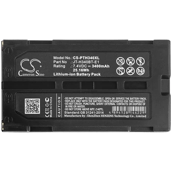 Акумулаторна Батерия за преносим принтер Panasonic JT-H340BT-E1 E2 H340PR H340PR1 10 Капацитет 3400 mah/25.16 Wh Цвят Черно Волта 7.40 В
