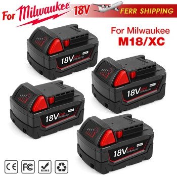 Батерии За Milwaukee M18 X 48-11-1860 48-11-1850 48-11-1840 48-11-1820 18V 6.0 Ah 9.0 12.0 Ah Ah Литиеви батерии