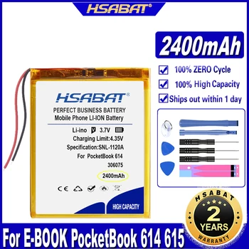 Батерия HSABAT Top 2400 ма за електронна КНИГА PocketBook 614 615 616 624 626 Digma E628 R657 R659 на Батерията