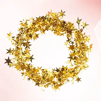 Венец от звезди Guirnaldas Para, цветни гирлянди, Коледни златни венци, декоративни
