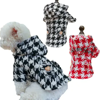 Вълна палто за кучета, Есенно-зимни Дрехи за кучета малки и средни по размер, Костюми за кучета, Кученце Чихуахуа Йорк, Яке с качулка за котки XL