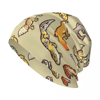 Гущер Гущер Стилна еластична вязаная шапчица с припокриване, богат на функции шапка с череп, шапка за мъже и жени