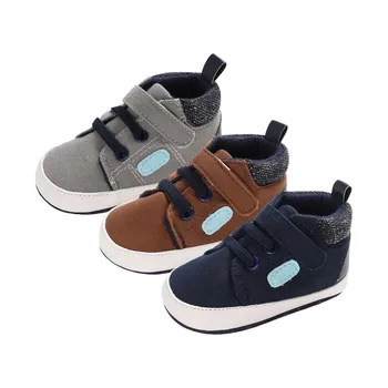 Детска Ежедневни Парусиновая Обувки, Дишаща Домашни Обувки за деца от 0 до 12 месеца, За момчета Детски Размер на 1, Тенис обувки, Маратонки