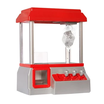 Детски Мини-аркадна игра машина, музикален Автомат за събиране на бонбони, монетен автомат с нокът, играчка подарък за деца