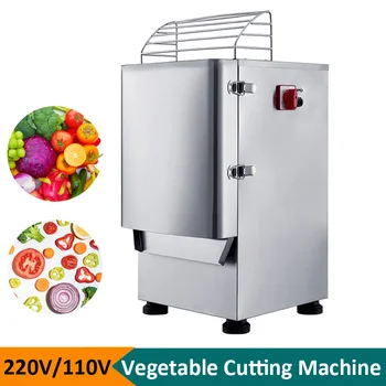Електрическа машина за рязане на зеленчуци 220 и 110 В, 1100 W, машина за нарязване на зеленчуци, домакински търговски