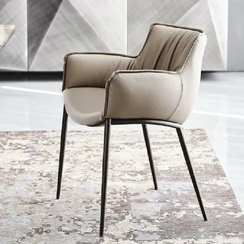 Ергономични Скандинавските трапезни столове, Шезлонги, Модерен Висок Европейски Уникален стол, красиви мебели за всекидневната, Грижи за дома