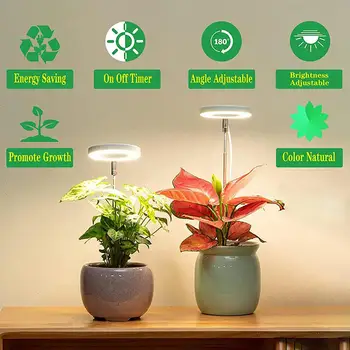 Ефективно осветление за стайни растения, пълна гама от led лампи за отглеждане на цветя, растения Бонзай, широка гама осветление, захранване от USB