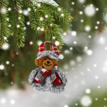 Качествени Празнични украси, Празнична Коледна плат, Малък медальон, Снежен човек, Дядо Коледа, Дизайн Мечка, Очарователно Коледа за Коледа