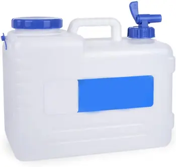 Контейнер за вода с Кранче - 15Л Хранително-вкусовата Полиетилен За Съхранение на вода| Голям Контейнер за Вода за нощуване на открито, Пикник, Туризъм, Управление на Автомобил