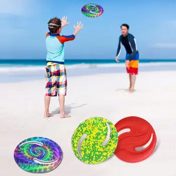 Летящи дискове с гъвкава EVA плоча 3 Различни цветове, Можете да изберете Мек Въртящ се Творчески диск за игра за Риболов, сгъваем Бумеранг