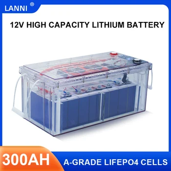 Литиева батерия 12V LiFePO4 12.8V300Ah дълбоко цикъл LFP литиево-железния литиево-йонна батерия на слънчева фотоволтаична енергия/UPS инвертор/RV