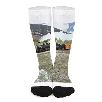 Локомотив - Durango And Silverton Railroad, 1 Чорапи на едро, детски чорапи, нескользящие футболни чорапи, готини чорапи