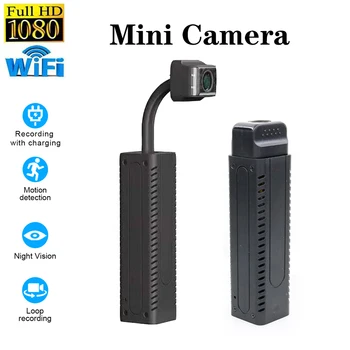 Мини камера HD 1080p Широкоугольного за нощно виждане Smart Portable Small WiFi Wireless Surveillance Network Recording Камери