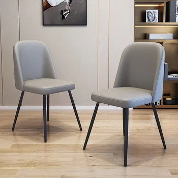 Модерен Лесен домакински маса за хранене, стол, Лесен Луксозен италиански минималистичен стол за почивка в скандинавски стил, стол за грим, стол с облегалка
