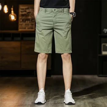 Мъжки Летни Памук Товари Мъжки Шорти Shorts Solid На Открито Дишащи Военни Панталони Мъжете Горещи Продажба Ежедневни Облекла