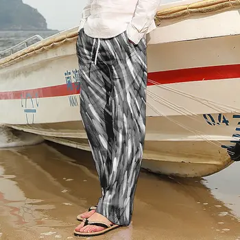 Мъжки Панталони, Летни Панталони, Плажни панталони с еластичен ластик на талията, 3D принт, Графични щампи, Комфорт, Всекидневни, Празничен, Хавайски