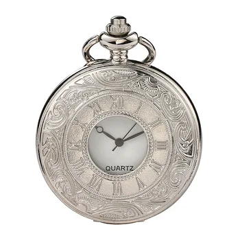 Нов стил малкият модел на Антикварни реколта кварцови часовници джобни Кръг корпус Висулка Колие Верига Изящни Часовници За мъже Подаръци