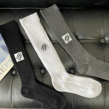 Нови японски обикновена чорапи за телета с дебел конец, дамски Памучни чорапи JK Сладки с двойна игла и дълъг дрямка