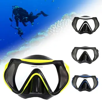 Обектив от закалено стъкло за възрастни, фарове за Очила за плуване с маска и шнорхел за подводно плуване, Удобни лещи със защита от надраскване, екипировка за гмуркане