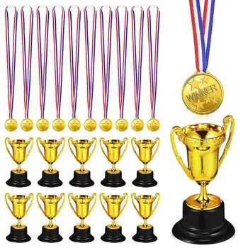 Подаръци, Медали, ленти, Баскетбол Спортни игри награда, Пластмасови студентски награди, Детски футболни трофеи