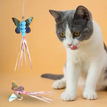 Подвесная играчка за котки, изискана самозалепващи играчки за облекчаване на стреса, люлка-пеперуди, интерактивна играчка за котки, Стоки за домашни любимци