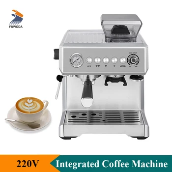 Професионална Еспресо машина на 15 Бар, Полуавтоматична машина с кофемолкой за кафе на зърна